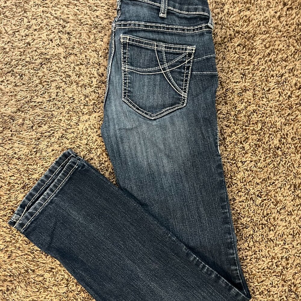Ariat R.E.A.L. Mid Rise Straight Jeans Womens Size 25R